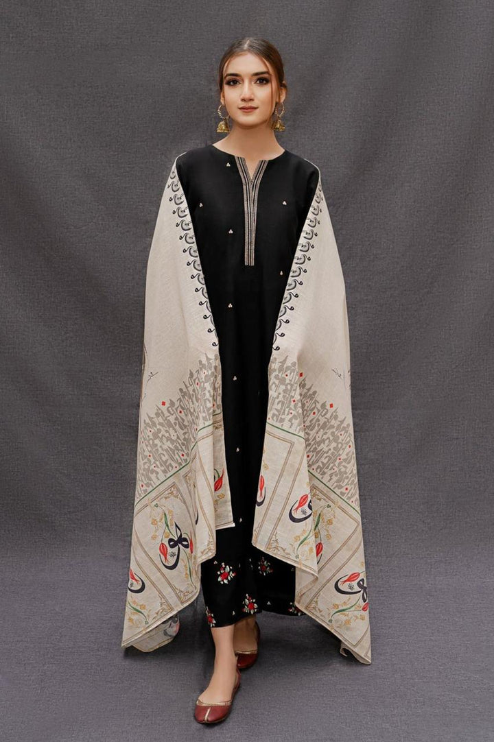 Black Elegant Pure lawn Suit