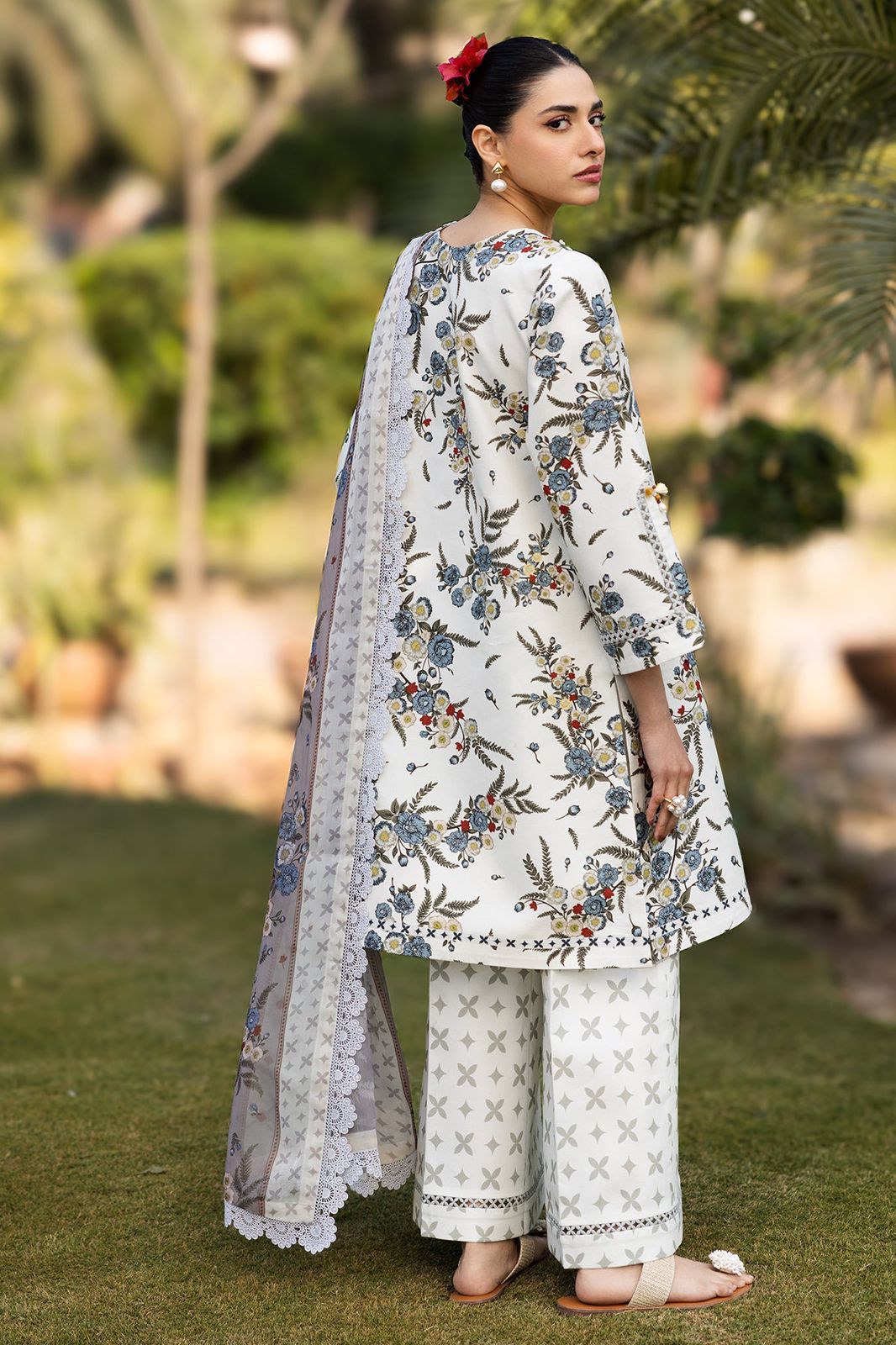 Premium Digital Print Lawn Suit with Dupatta