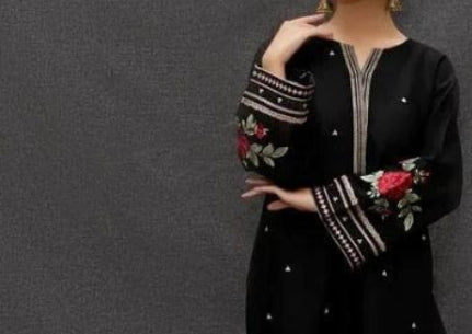 Black Elegant Pure lawn Suit