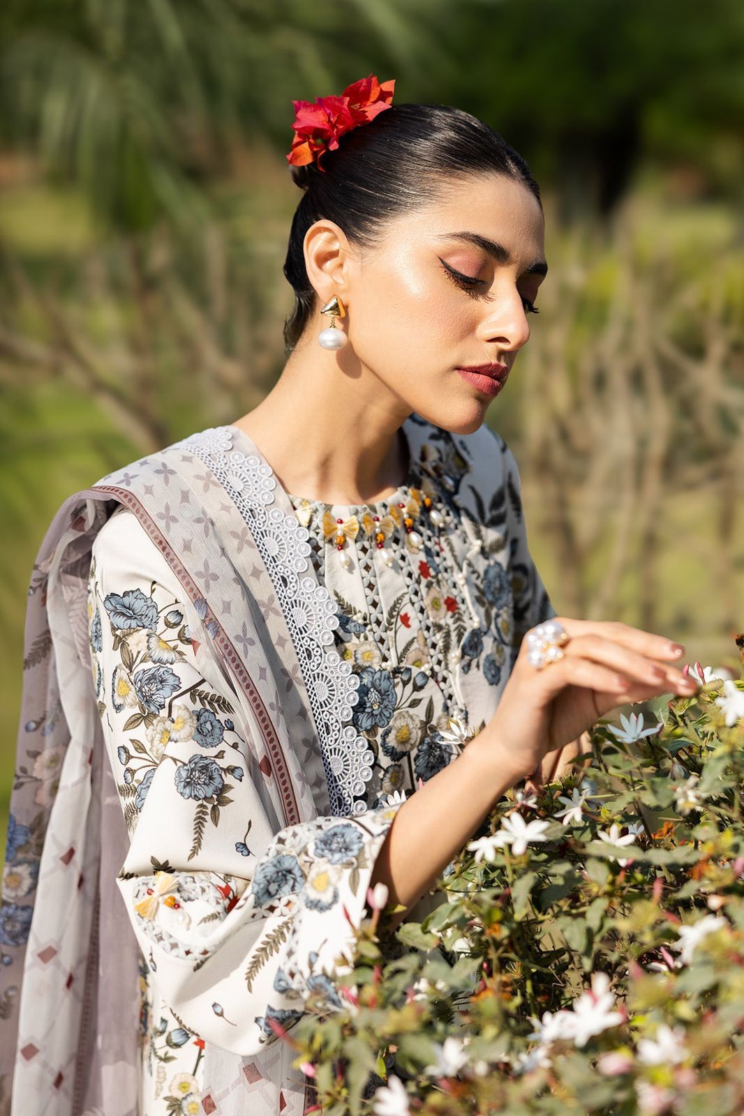 Premium Digital Print Lawn Suit with Dupatta