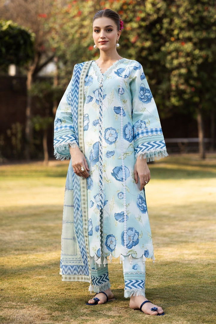 Stylish Digital Printed Front & Back Lawn Dress