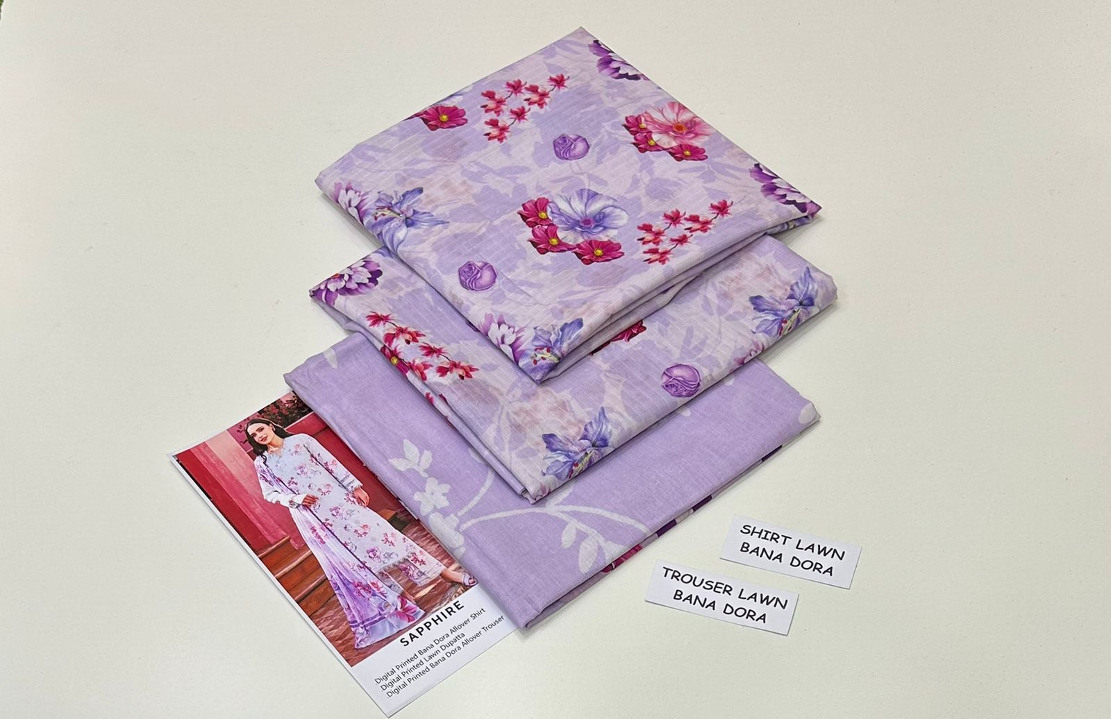 Digtal printed lawn
