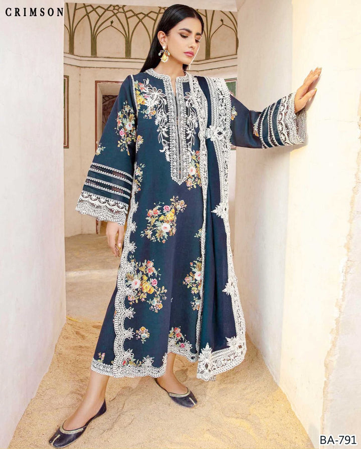 3 Pcs Moghani Lawn