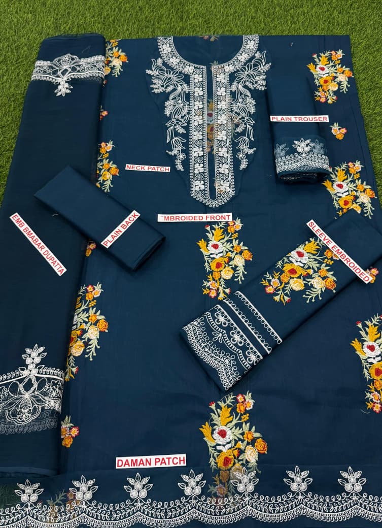 3 Pcs Moghani Lawn