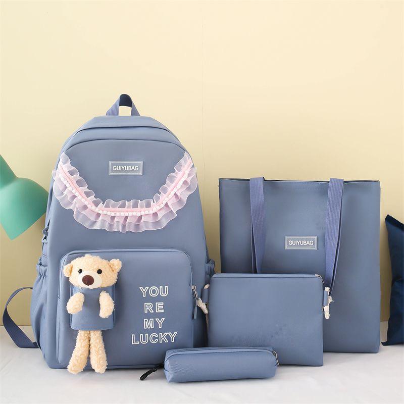 nylon printed 4pcs beg