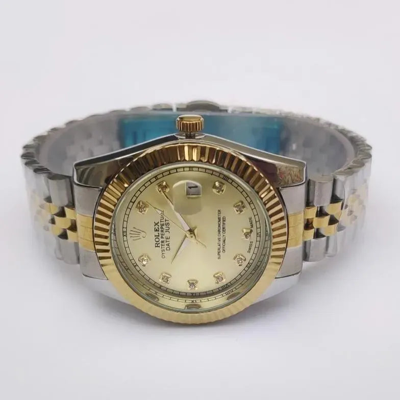 Rolex Gold Tonic Dial Watch For Men